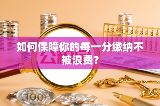 曲松如何保障你的每一分缴纳不被浪费？