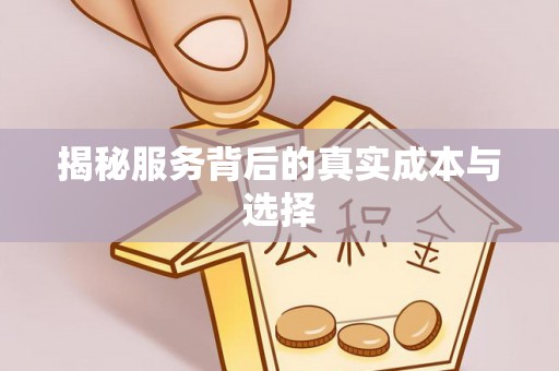 曲松揭秘服务背后的真实成本与选择