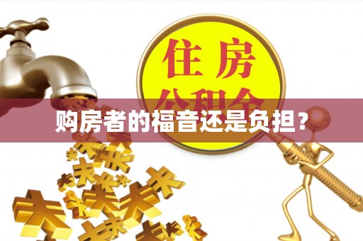 曲松购房者的福音还是负担？