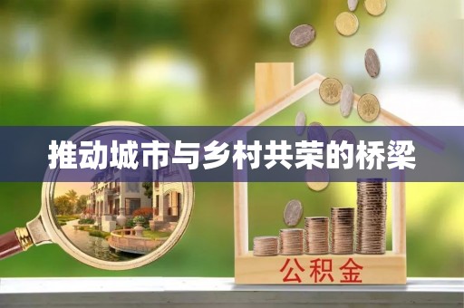 曲松推动城市与乡村共荣的桥梁