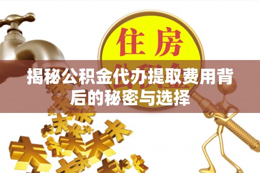 曲松揭秘公积金代办提取费用背后的秘密与选择