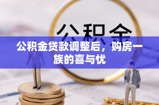 曲松公积金贷款调整后，购房一族的喜与忧