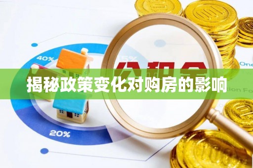 曲松揭秘政策变化对购房的影响
