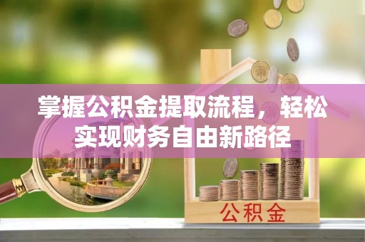 曲松掌握公积金提取流程，轻松实现财务自由新路径