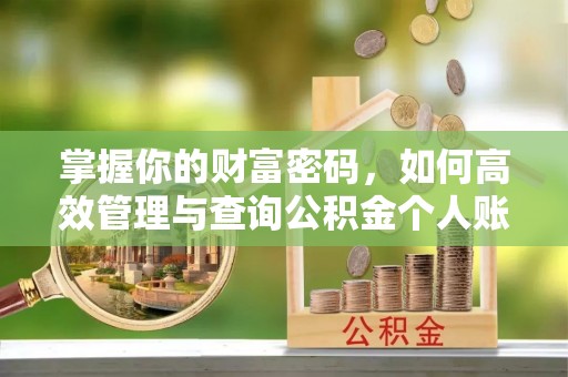 曲松掌握你的财富密码，如何高效管理与查询公积金个人账户信息