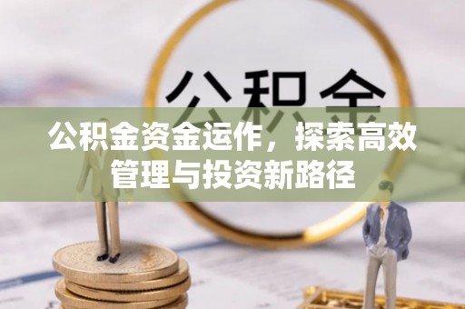 曲松公积金资金运作，探索高效管理与投资新路径