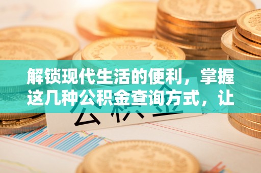 曲松解锁现代生活的便利，掌握这几种公积金查询方式，让理财更轻松