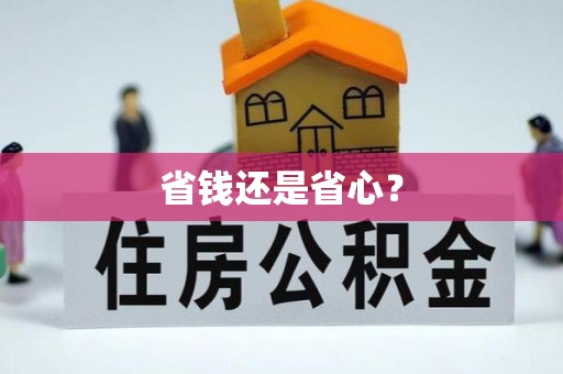 曲松省钱还是省心？